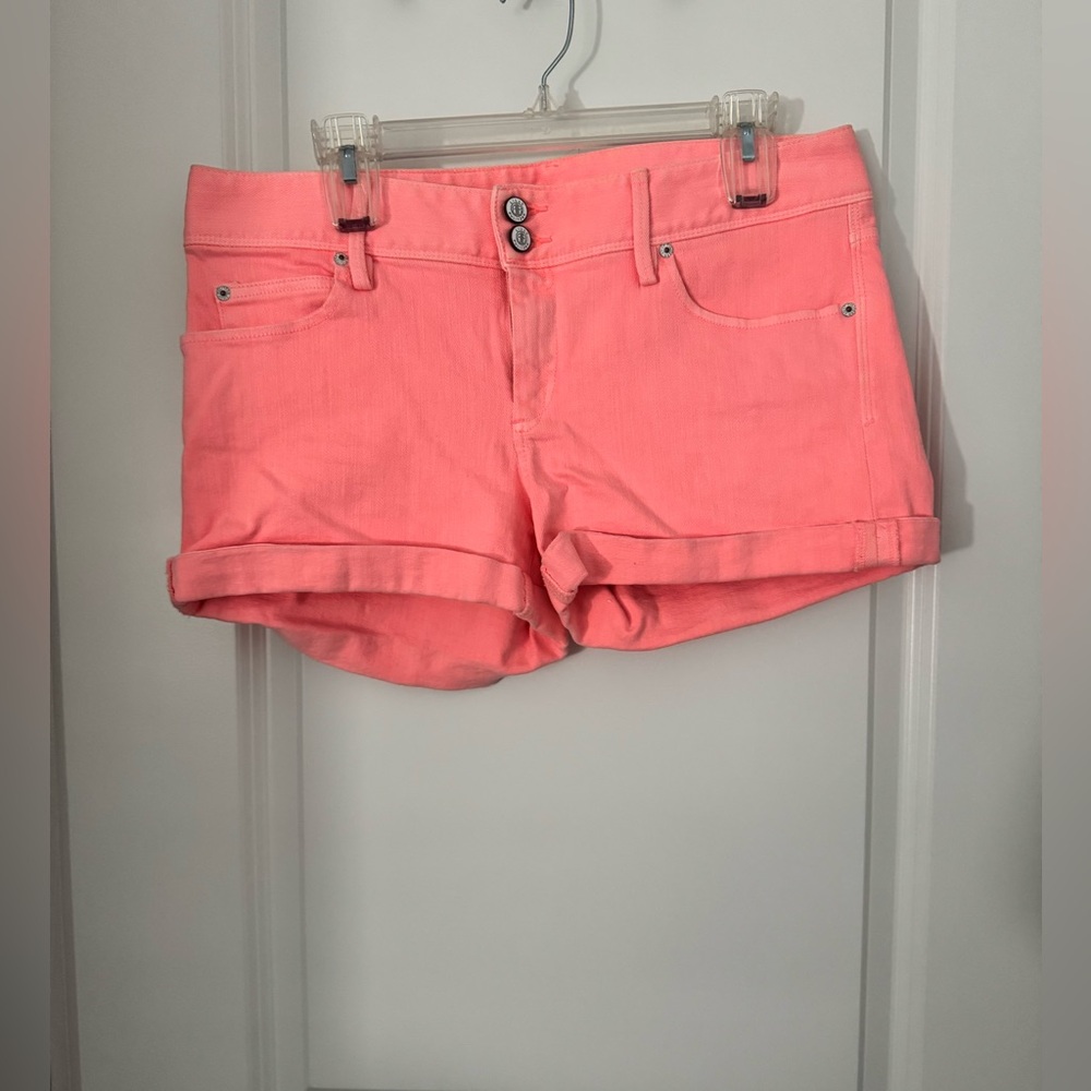 Lilly Pulitzer orange jean shorts size 10
